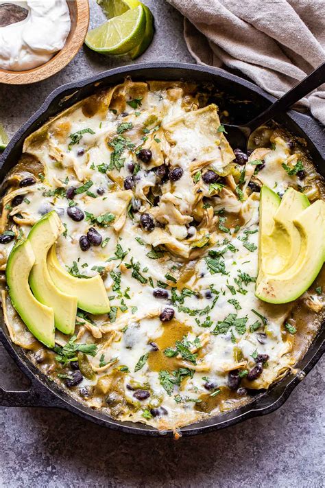 Green Chile Chicken Enchilada Skillet Recipe Runner