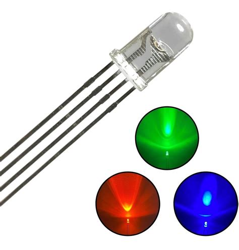 Diodo Led Rgb Mm Ultrabrillante Nodo N Pin Piezas Meses