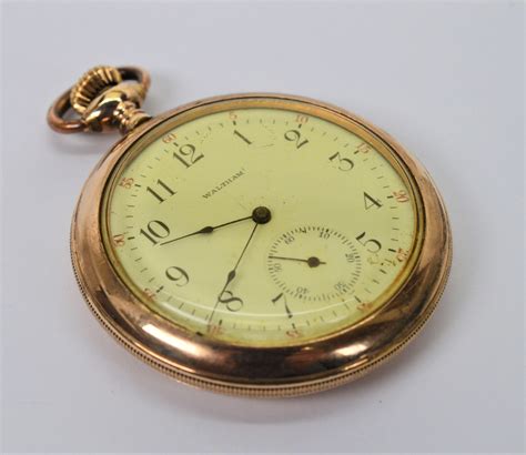 Antique American Waltham Watch Co Circa Brass Pocket Watch W