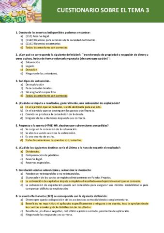 PREGUNTAS TIPO TEST TEMA 3 Pdf