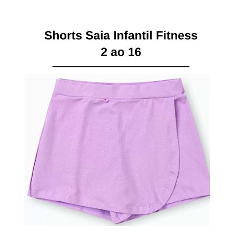 Molde de Shorts Saia Infantil Fitness Atacadão da Costura