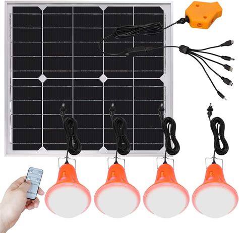 RV Parts & Accessories Roopure 20W Solar Panel Lighting Kit Solar Off ...