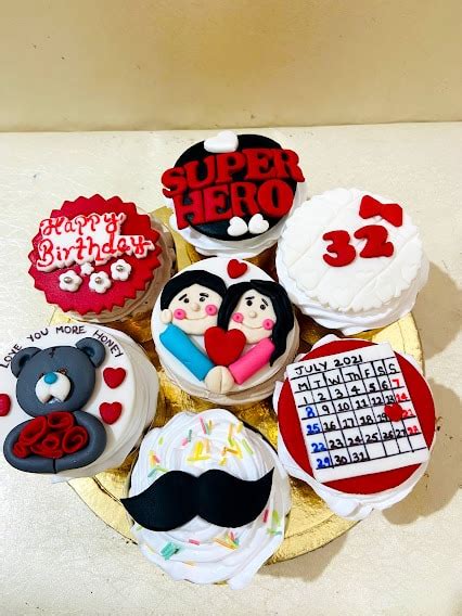 Customized Cupcakes For Husband S Birthday The Baker S Table