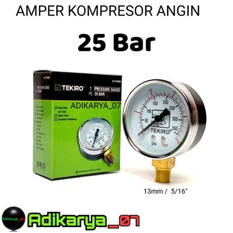 Amper Meter Kompresor Ampere Presure Gauge Sparepart Pengukur Kompresor