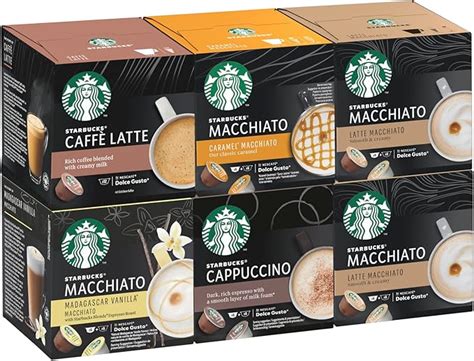 Starbucks White Cup Variety Pack By Nescafe Dolce Gusto Coffee Pods