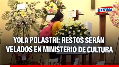 Yola Polastri Restos De La Animadora Infantil Ser N Velados En El