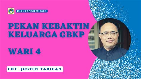 Pekan Kebaktin Keluarga Gbkp Thn Tes Orat Nggeluh