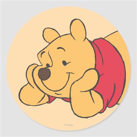 Winnie The Pooh 2 Classic Round Sticker Zazzle Artofit