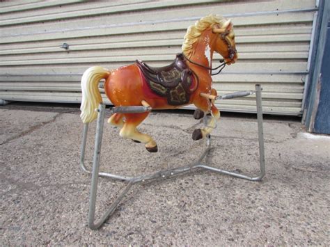 Lot Detail - VINTAGE SPRING ROCKING HORSE