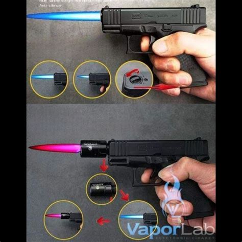 Jual Korek Api Gas Bara Las Model Pistol Glok Mini Gun Jet Torch