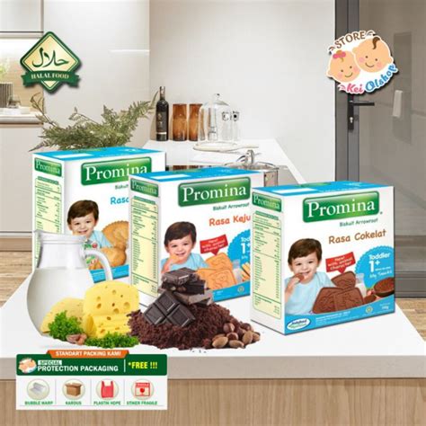 Jual Promina Biskuit Arrowroot Rasa Susu Coklat Keju All Varian