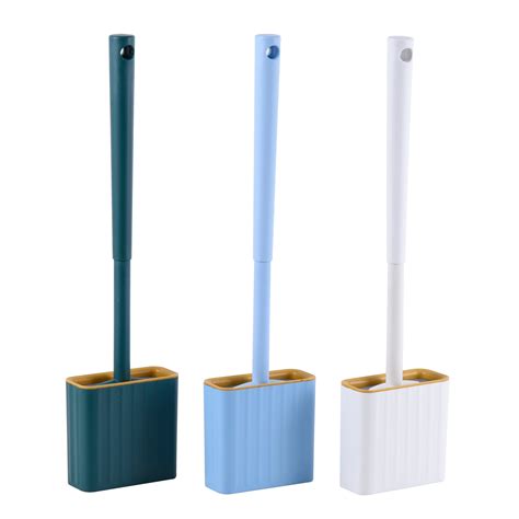 New Style Bathroom Silicone Wall Mounted Toilet Brush With Holder For