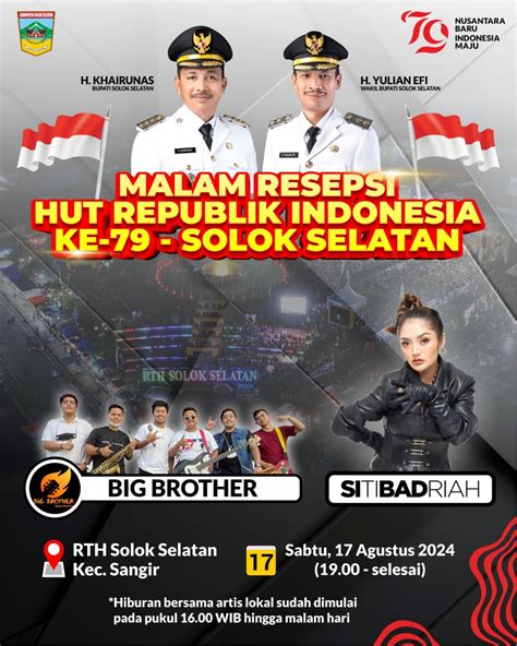 Event Malam Resepsi Hut Ri Ke Solok Selatan Siti Badriah