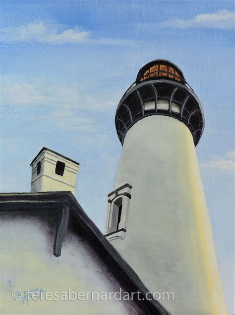 Yaquina Head Lighthouse Teresa Bernard Oil Paintings