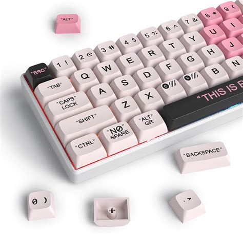 Amazon Guffercty Kred Cute Pbt Xda Keycaps Keys Pink Heart