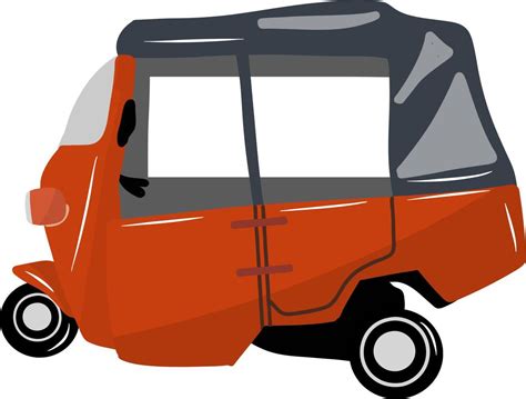 Bajaj Transportation In Jakarta Indonesia Vector Art At Vecteezy