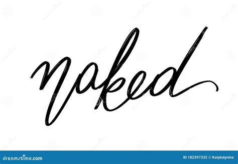 Vector Hand Drawn Lettering Isolated Stock Vector Illustration Of