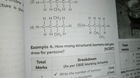 3 4 5 Example 4 How Many Structural Isomers Can You Draw For Penta