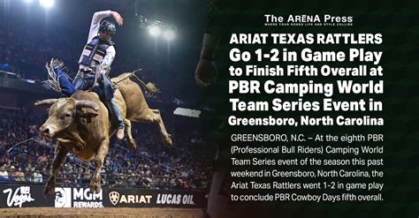 Ariat Texas Rattlers Shine At Pbr Camping World Team Series Event In