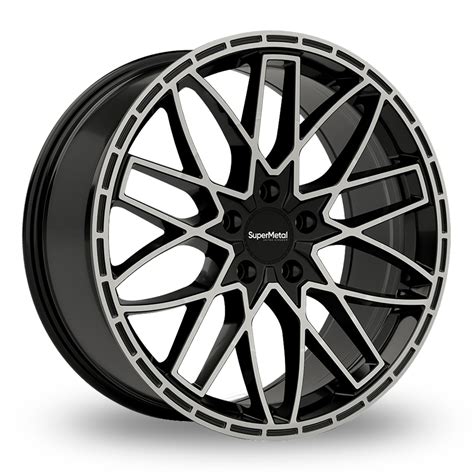 SuperMetal Vane Gloss Black Polished 20 Alloy Wheels Wheelbase