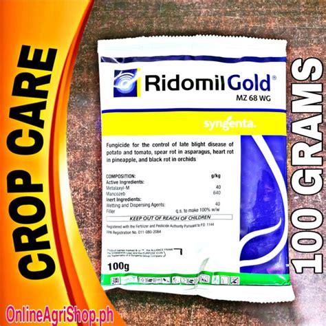 Ridomil Gold Mz Wg Metalaxyl M Mancozeb G By Syngenta