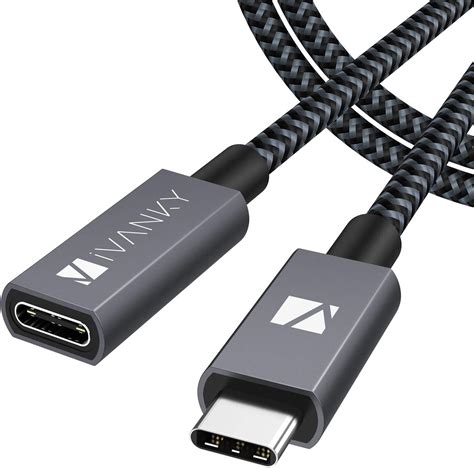 IVANKY Cable Alargador USB C a USB C Cable Extensión Tipo C Macho a