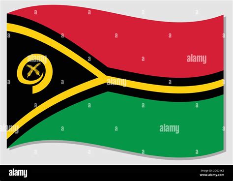 Waving Flag Of Vanuatu Vector Graphic Waving Ni Vanuatu Flag