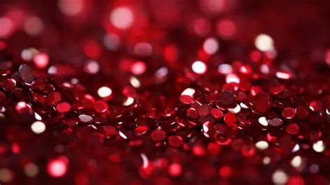 Captivating Close Up Intense Red Glitter Texture Background Glitter