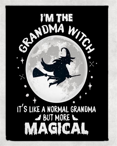 Normal Grandma More Magical Grandma Witch Halloween Personalized Fleece Blanket, Custom Fleece ...