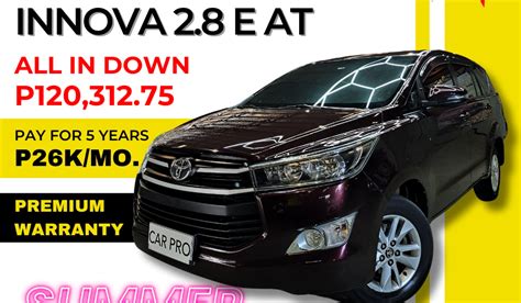 2020 Toyota Innova 2 8 E AT CAR PRO