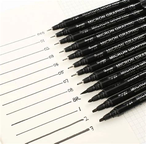 Caneta Nanquim Preto Micron Arte Arq Desenho Profissional Frete Gr Tis