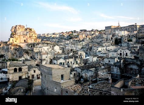 Daily life in Matera, Italy, European Capital of Culture for 2019 Stock ...