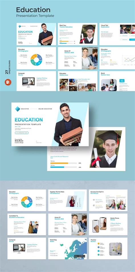 Education PowerPoint Presenattion Template in 2023 | Powerpoint ...