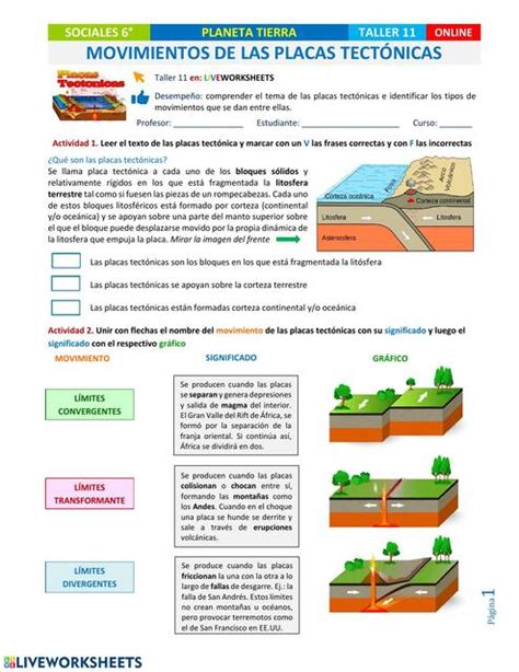 Movimientos de las Placas Tectónicas Elizabeth R uDocz