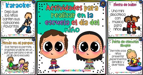 Actividades Para Realizar En La Escuela El D A Del Ni O Imagenes