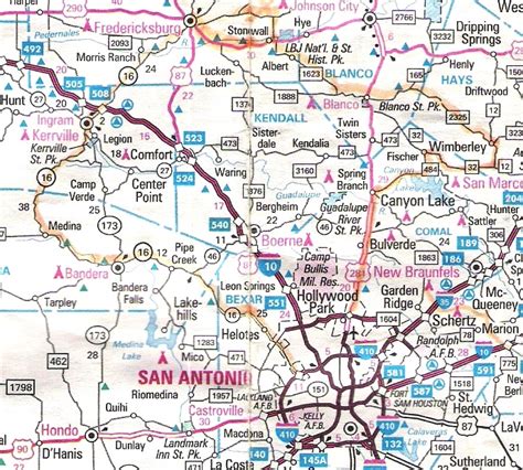 Hill Country Map