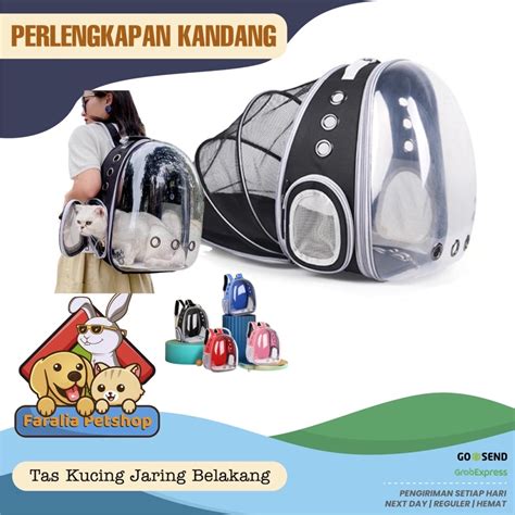 Jual Tas Ransel Kucing Anjing Transparant Astronot Peliharaan Capsule