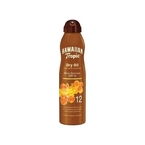 Hawaiian Tropic Tanning Dry Oil Continuous Spray SPF 12 Hawaiian