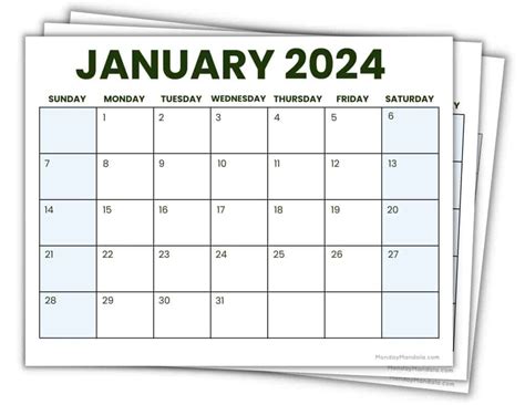 Free Printable 2024 Calendar Pdf