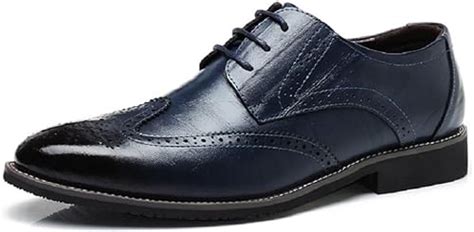 Chaussure Homme Cuir Brogue Lacets Derby Mariage Dressing Oxford Business Cuir Vernis Noir