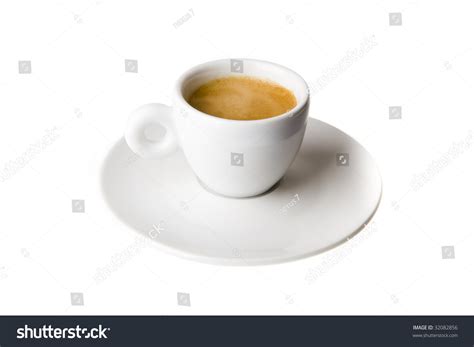 Double Espresso Classic White Cup Isolated Stock Photo 32082856 ...