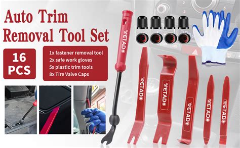 Wetado Auto Trim Removal Tool Set Pcs Auto Car Trim Tool Kit