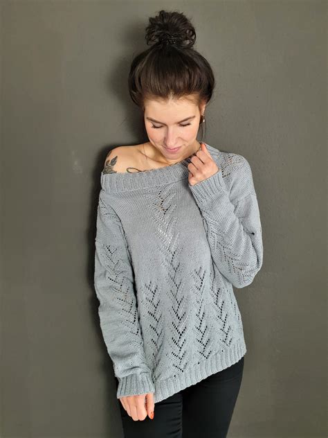 Strickanleitung Pullover Lochmuster