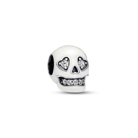 Pandora Glow In The Dark Sparkling Skull Charm Pandora Charms From