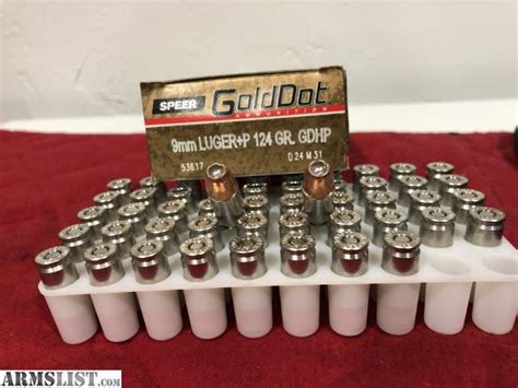 ARMSLIST For Sale Speer Gold Dot 9mm P 124grain