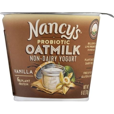 Nancy's Yogurt, Non-Dairy, Vanilla, Oatmilk (6 oz) - Instacart