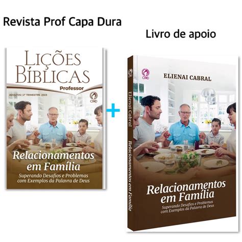 Combo Revista Ebd Cpad Adulto Professor Capa Dura Livro De Apoio