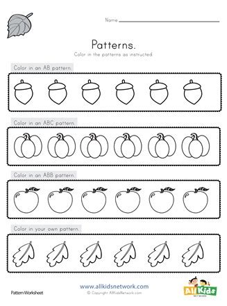 Ab Pattern Worksheets / Free Ab Pattern Worksheet For Pre K Create Your ...