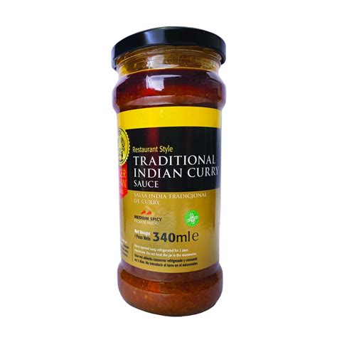 Salsa Indian Curry Tiger Khan Sin Gluten 340 Ml