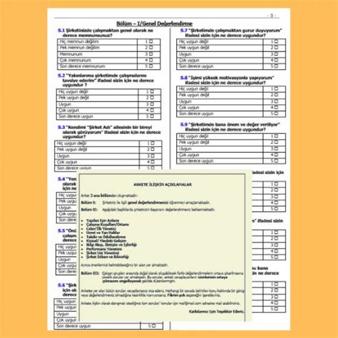 Al An Memnuniyeti Anketi Soru Listesi Kolaytrend